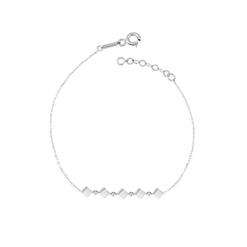 Pulsera Gravity Row Cube Oro