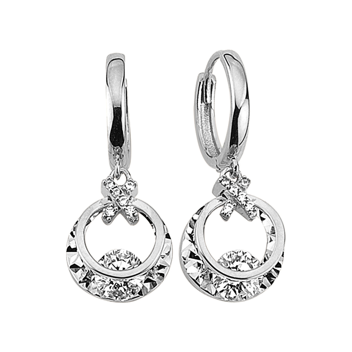 Pendientes colgantes resplandor dorado