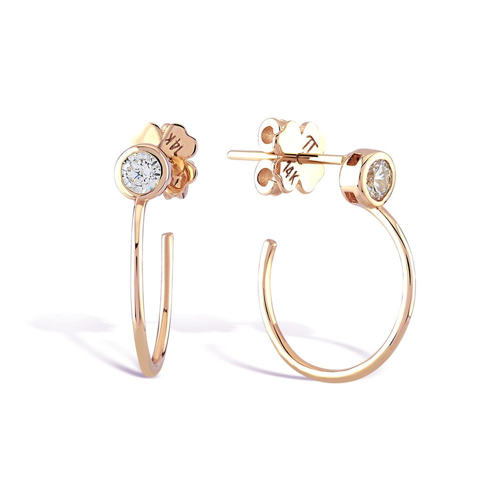 Pendientes Círculo Radiante Oro