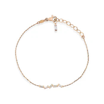 Pulsera Baguette Zigzag Oro