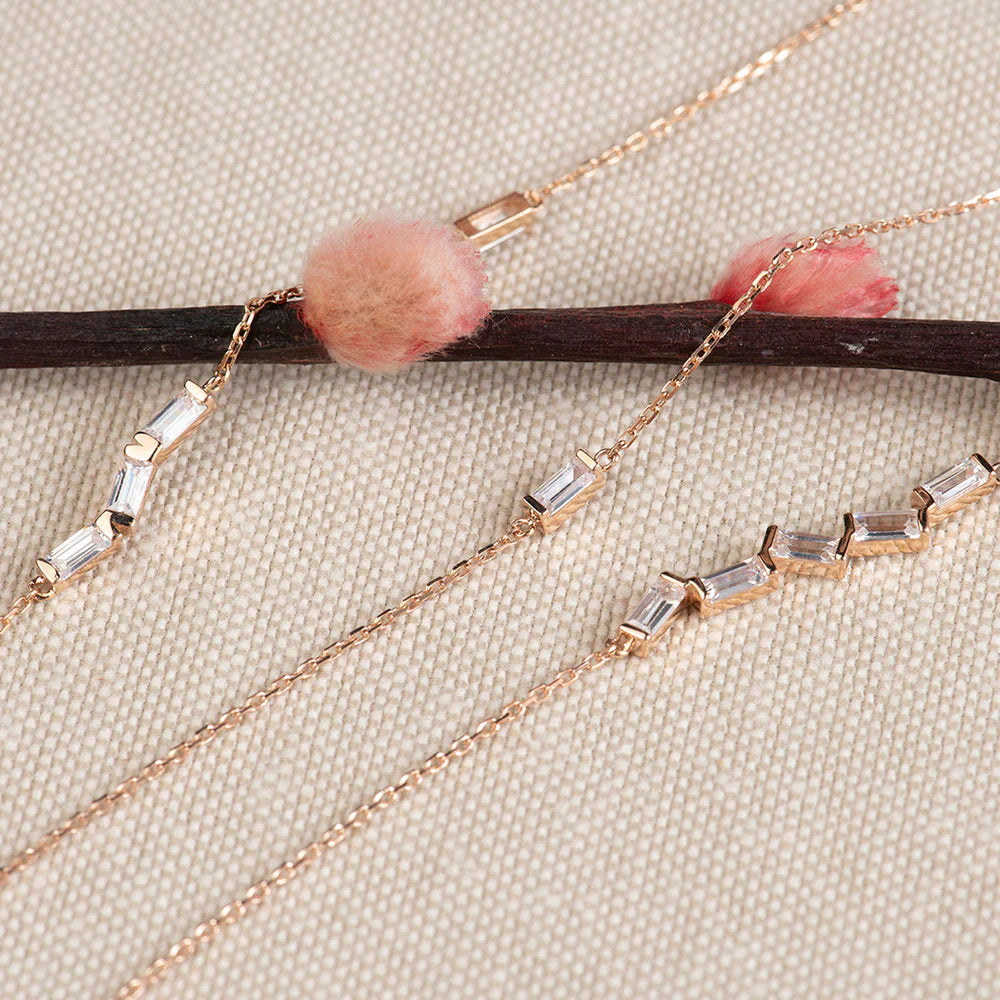 Pulsera Baguette Zigzag Oro