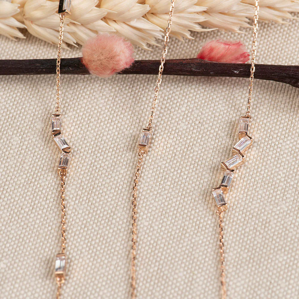 Pulsera Baguette Zigzag Oro