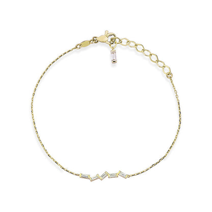 Pulsera Baguette Zigzag Oro