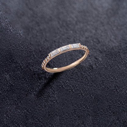Anillo Media Caña Baguette Oro Ampliar
