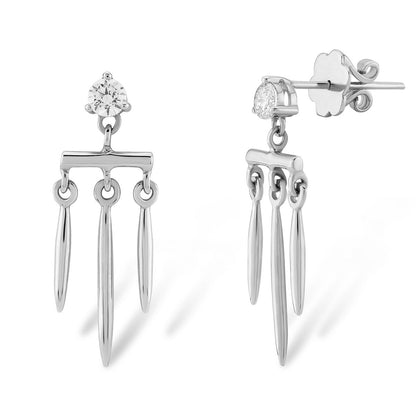 Pendientes Cascada Cupidon Dorados