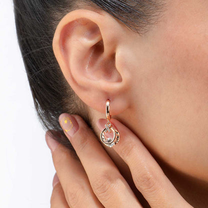 Pendientes colgantes resplandor dorado