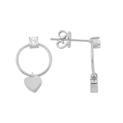 Ring Heart Gold Earring