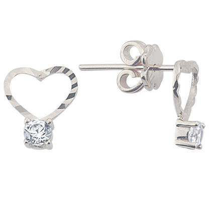 Boucles d'oreilles mini coeur en or