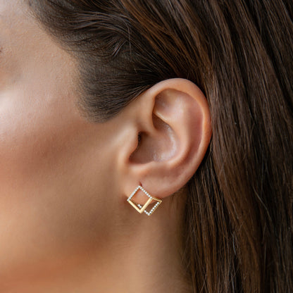 Pendientes Grace Geométricos Oro