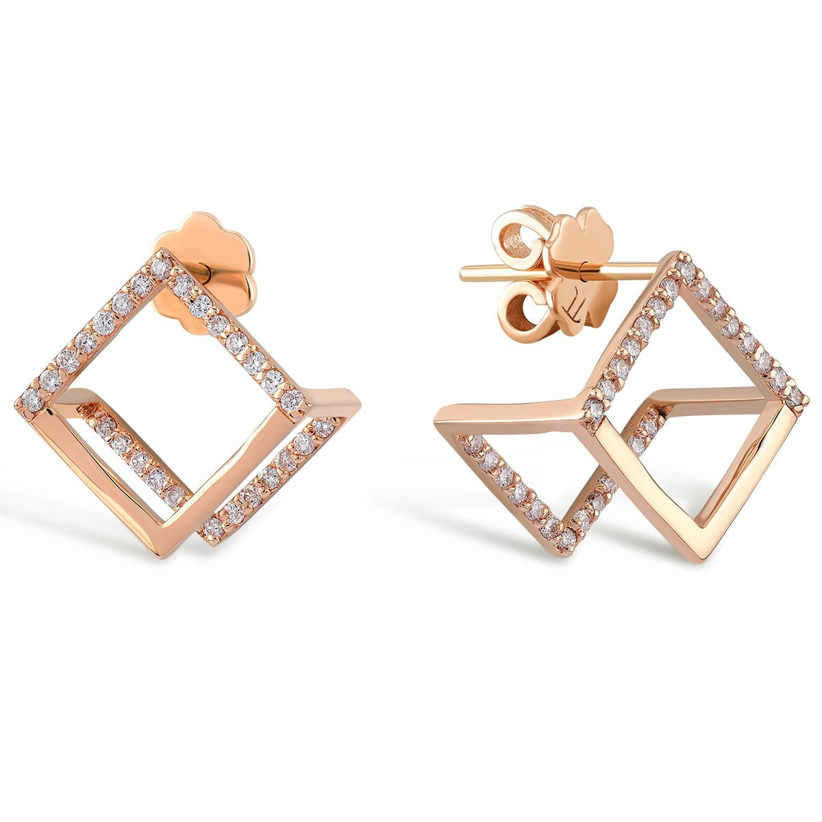 Geometric Grace Gold Earrings