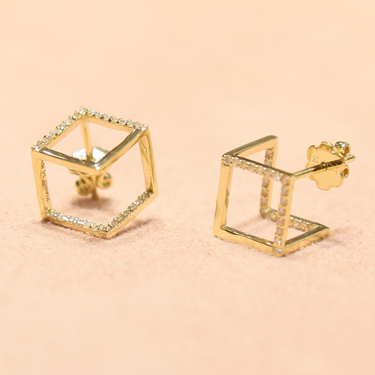 Geometric Grace Gold Earrings