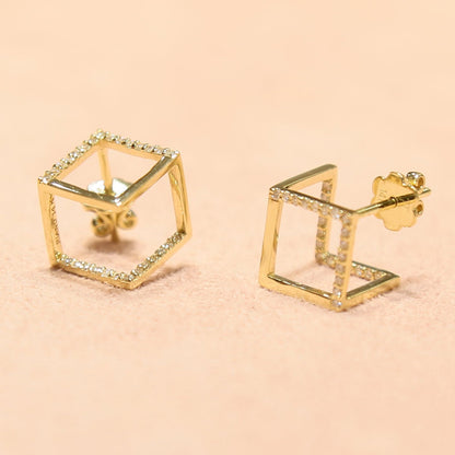 Pendientes Grace Geométricos Oro