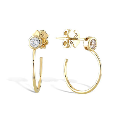 Pendientes Círculo Radiante Oro